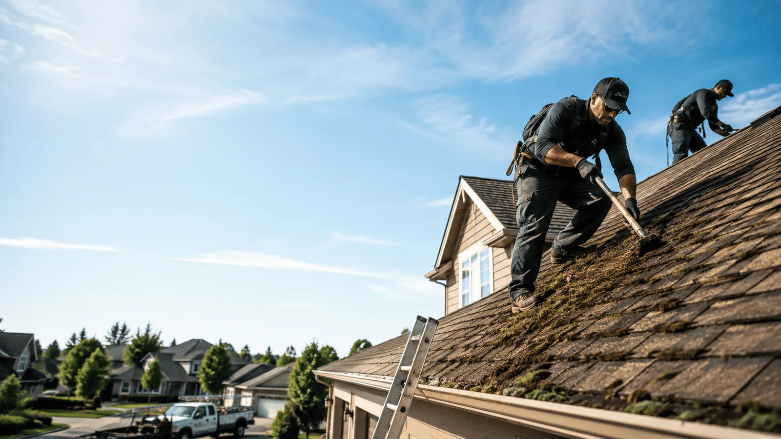 Roof Moss Removal in La Moille, IL near me